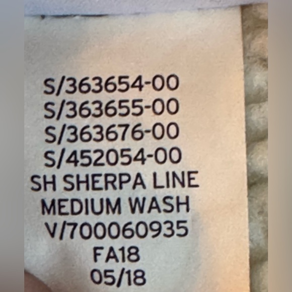 The GAP DENIM Medium Wash RARE Jean Shearling Sherpa Lined Trucker JACKET Sz XL - Picture 9 of 10